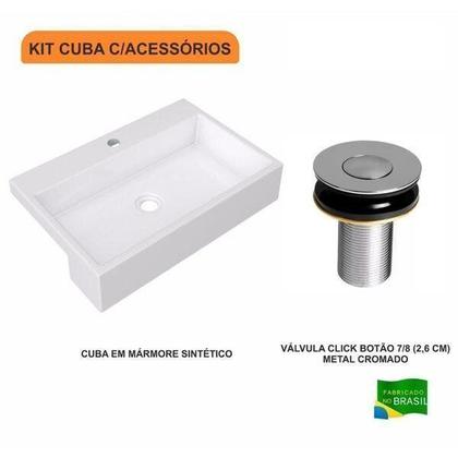 Imagem de Kit Cuba Xrt55 Válvula Click Botão 1 Polegadas B Compace