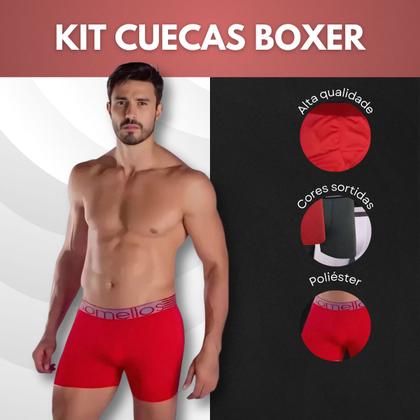 Imagem de Kit Cueca 10 Un Somellos Original Boxer Microfibra Masculina