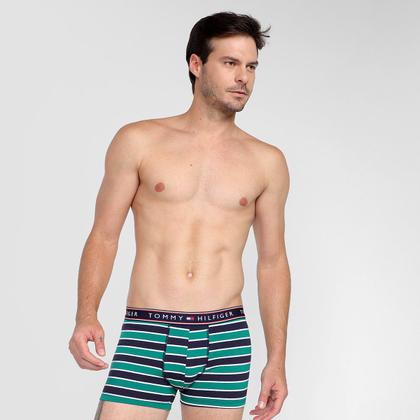 Imagem de Kit Cueca Boxer Tommy Hilfiger Stretch Trunk Fancy 3 Peças