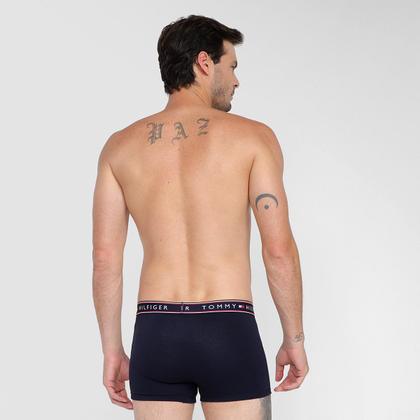 Imagem de Kit Cueca Boxer Tommy Hilfiger Stretch Trunk Fancy 3 Peças