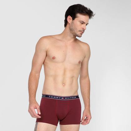 Imagem de Kit Cueca Boxer Tommy Hilfiger Stretch Trunk Fancy 3 Peças
