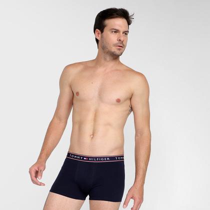 Imagem de Kit Cueca Boxer Tommy Hilfiger Stretch Trunk Fancy 3 Peças