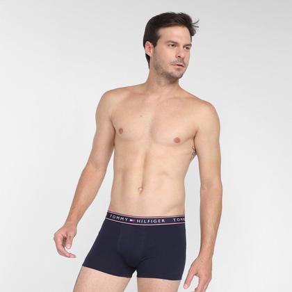 Imagem de Kit Cueca Boxer Tommy Hilfiger Stretch Trunk Fancy 3 Peças