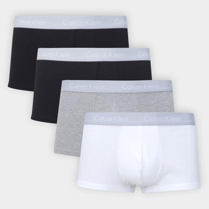 Imagem de Kit Cueca Calvin Klein Low Rise Trunk Masculina -  4 Peças