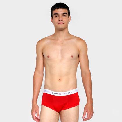 Imagem de Kit Cueca Slip Tommy Hilfilger Algodão Elástico 3 Peças