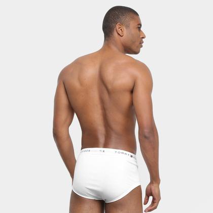 Imagem de Kit Cueca Slip Tommy Hilfilger Algodão Elástico 3 Peças