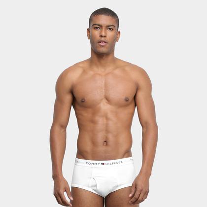 Imagem de Kit Cueca Slip Tommy Hilfilger Algodão Elástico 3 Peças