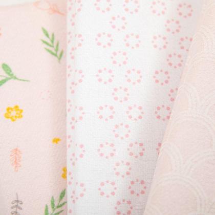 Imagem de Kit Cueiro Bebê Flanelado 3 Pçs Estampa Tulipa Papi 80x60cm