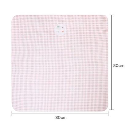 Imagem de Kit Cueiro Bebê Manta Bordados Libélula Rosa Papi 80 x 80Cm