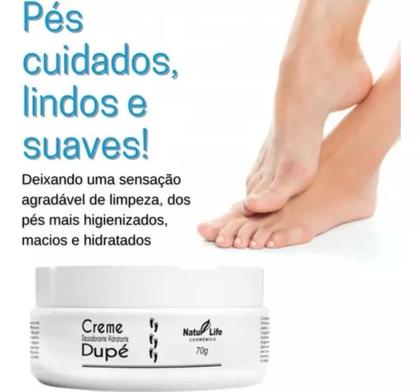 Imagem de Kit Cuidado com os pés : 1 Creme Dupé Natulife + 1 Loção Delima Milagraso p/ Rachaduras