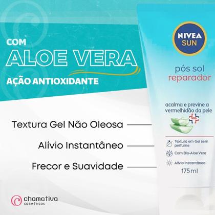 Imagem de Kit Cuidado Corporal Verão Nivea: Hidratante Corporal Milk 400ml + Protetor Solar FPS 30 125ml + Gel Reparador Pós Sol