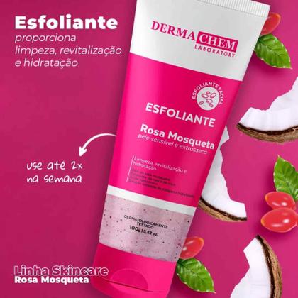 Imagem de Kit Cuidado Facial Peles Secas Rosa Mosqueta Skincare 3pçs