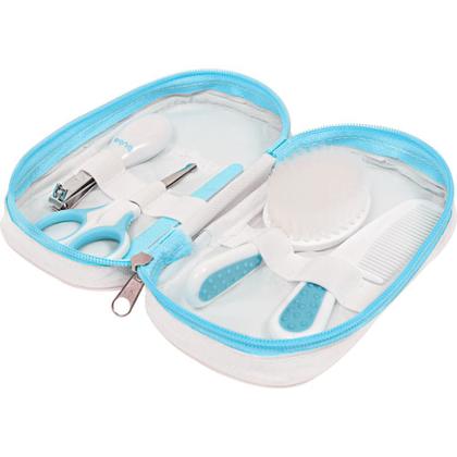 Imagem de Kit Cuidados Baby 8 peças Menino Azul +0m Inclui Estojo Buba