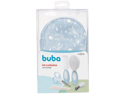 Imagem de Kit Cuidados Bebê Buba Azul 8 Peças com Estojo