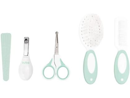 Imagem de Kit Cuidados Bebê Buba Verde 8 Peças com Estojo