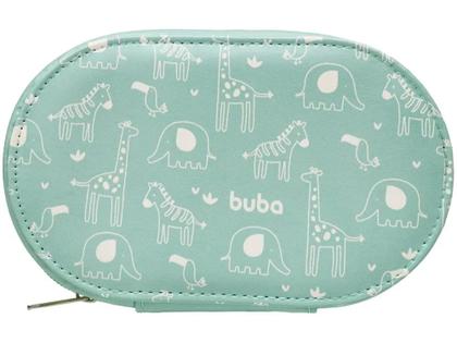 Imagem de Kit Cuidados Bebê Buba Verde 8 Peças com Estojo