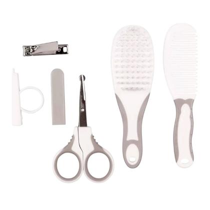 Imagem de Kit Cuidados com o Bebê Escova Pente Cortador Aspirador Nasal Buba - 7 Peças