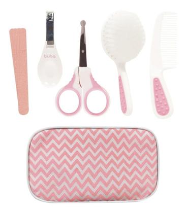 Imagem de Kit Cuidados de Higiene Completo Para Bebe Estojo Rosa Buba