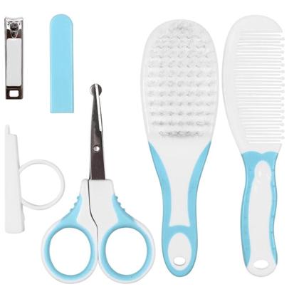Imagem de Kit Cuidados e Higiene Bebê 4 Peças Buba Pente Escova Tesoura e Cortador de Unha