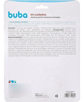 Imagem de Kit Cuidados E Higiene Bebê Pente Escova Cortador Unha Buba