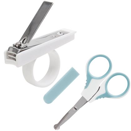 Imagem de Kit Cuidados Higiene do Bebê Cortador Tesoura Escova Pente Buba