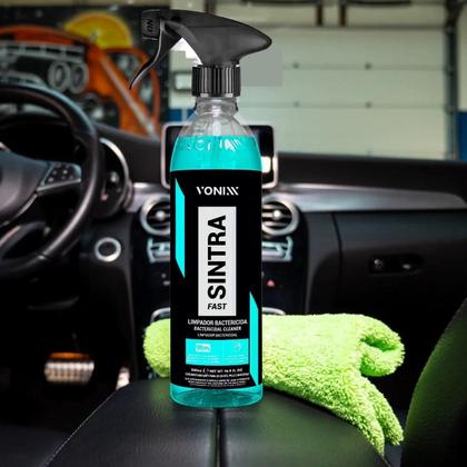 Imagem de Kit Cuidados para o interior automotivo Vonixx com Sintra Fast Limpa Plástico Interno + Intense