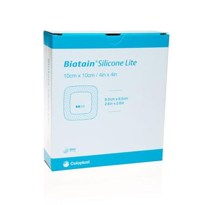 Imagem de Kit Curativo Biatain Silicone 10x10 Lite - 10 Unidades