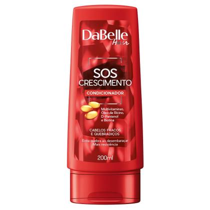 Imagem de Kit Dabelle Hair SOS Crescimento Shampoo e Condicionador + Tônico 100ml + Máscara Hidratação 800g