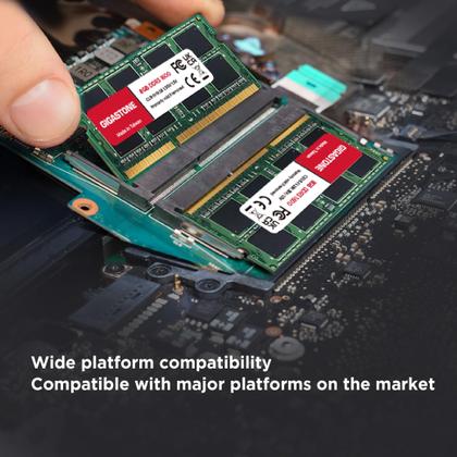 Imagem de Kit DDR3 RAM Gigastone de 64 GB (8 x 8 GB) Notebook SODIMM de 1600 MHz