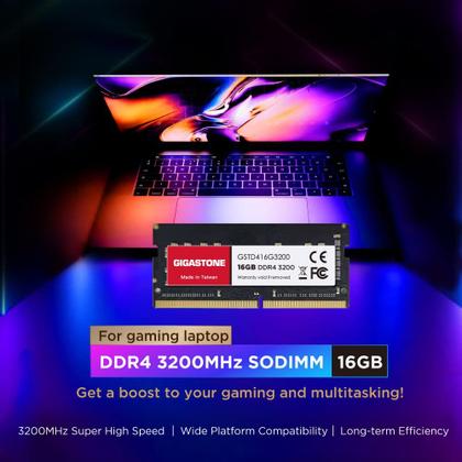 ジ*ン様 GIGASTONE 16GBx2枚 32GB Kit DDR4 320 Kit DDR4 RAM GIGASTONE de 32 GB (2x16 GB) SODIMM de 3200 MHz