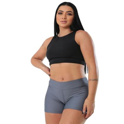Imagem de Kit de 03 Shorts Legging Curto Feminino Academia Caminhada Treino Ginástica Praia Zero Transparência