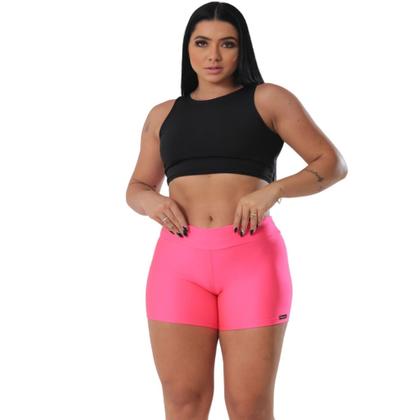 Imagem de Kit de 03 Shorts Legging Curto Feminino Academia Caminhada Treino Ginástica Praia Zero Transparência