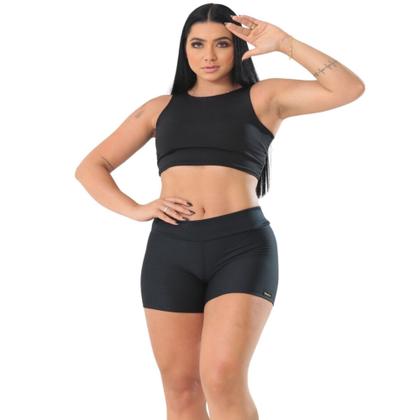 Imagem de Kit de 03 Shorts Legging Curto Feminino Academia Caminhada Treino Ginástica Praia Zero Transparência
