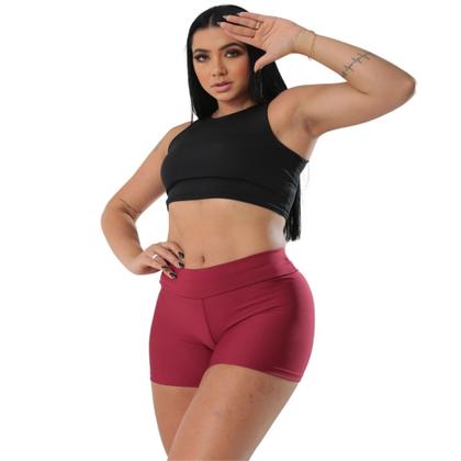 Imagem de Kit de 03 Shorts Legging Curto Feminino Academia Caminhada Treino Ginástica Praia Zero Transparência