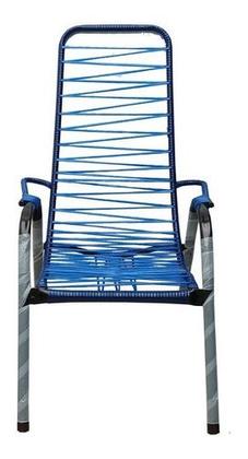 Imagem de Kit De 05 Cadeiras De Varanda Area Fio Reforço Braço 7 Cores