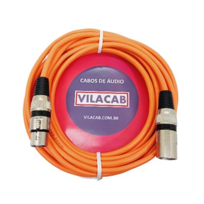 Imagem de Kit De 10 Cabos Colorido Microfone/dmx Balanceado 5 Metros