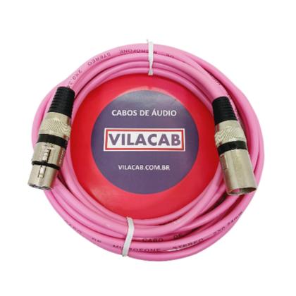 Imagem de Kit De 10 Cabos Colorido Microfone/dmx Balanceado 5 Metros