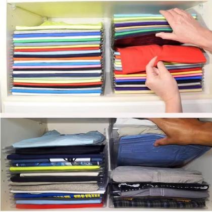 Imagem de Kit de 10 Divisórias Tipo Arquivo para Camisetas e Camisas