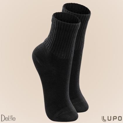 Imagem de Kit De 10 Pares Meia Lupo Sport Kids Cano Curto Infantil Algodão Cores Básicas Para Menino E Menina