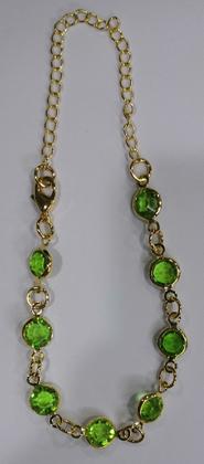 Imagem de Kit De 10 pulseira Feminino com pedrinha Folheado