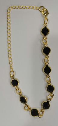 Imagem de Kit De 10 pulseira Feminino com pedrinha Folheado