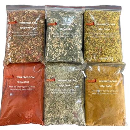 Imagem de KIT de 10 TEMPEROS DE 50g CADA TOTALIZANDO 500g Muito Mais Tempero