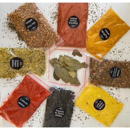 Imagem de KIT de 10 TEMPEROS DE 50g CADA TOTALIZANDO 500g Muito Mais Tempero