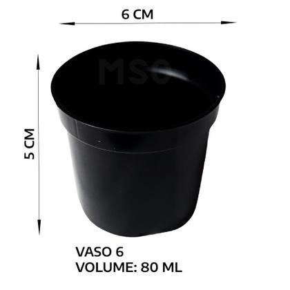 Imagem de Kit de 150 vasos plasticos para jardinagem em 3 tamanhos diferentes para mudas e plantas pequenas