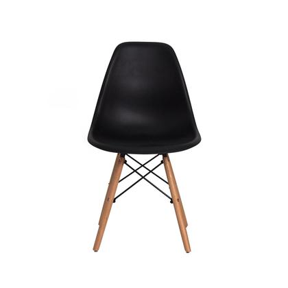 Imagem de Kit de 2 Cadeiras Eiffel Eames Branco Base Madeira