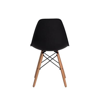 Imagem de Kit de 2 Cadeiras Eiffel Eames Branco Base Madeira