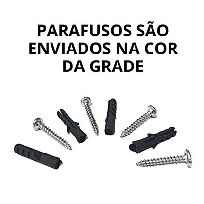 Imagem de Kit de 2 Grades de Ventilação Retangular Preta de Alumínio 20x33cm ITC