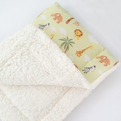 Imagem de Kit de 2 Mantas Cobertor Bebê e Infantil para Menino com Sherpa