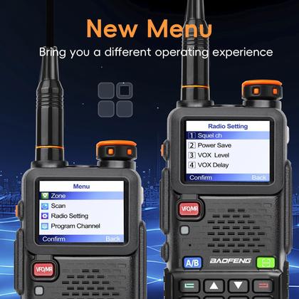 Imagem de Kit de 2 pacotes de rádio amador BAOFENG 5RH PRO 10W GPS APRS