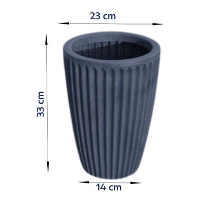 Imagem de Kit de 2 vasos para plantas coluna redonda estilo romana decoração de casa e jardim